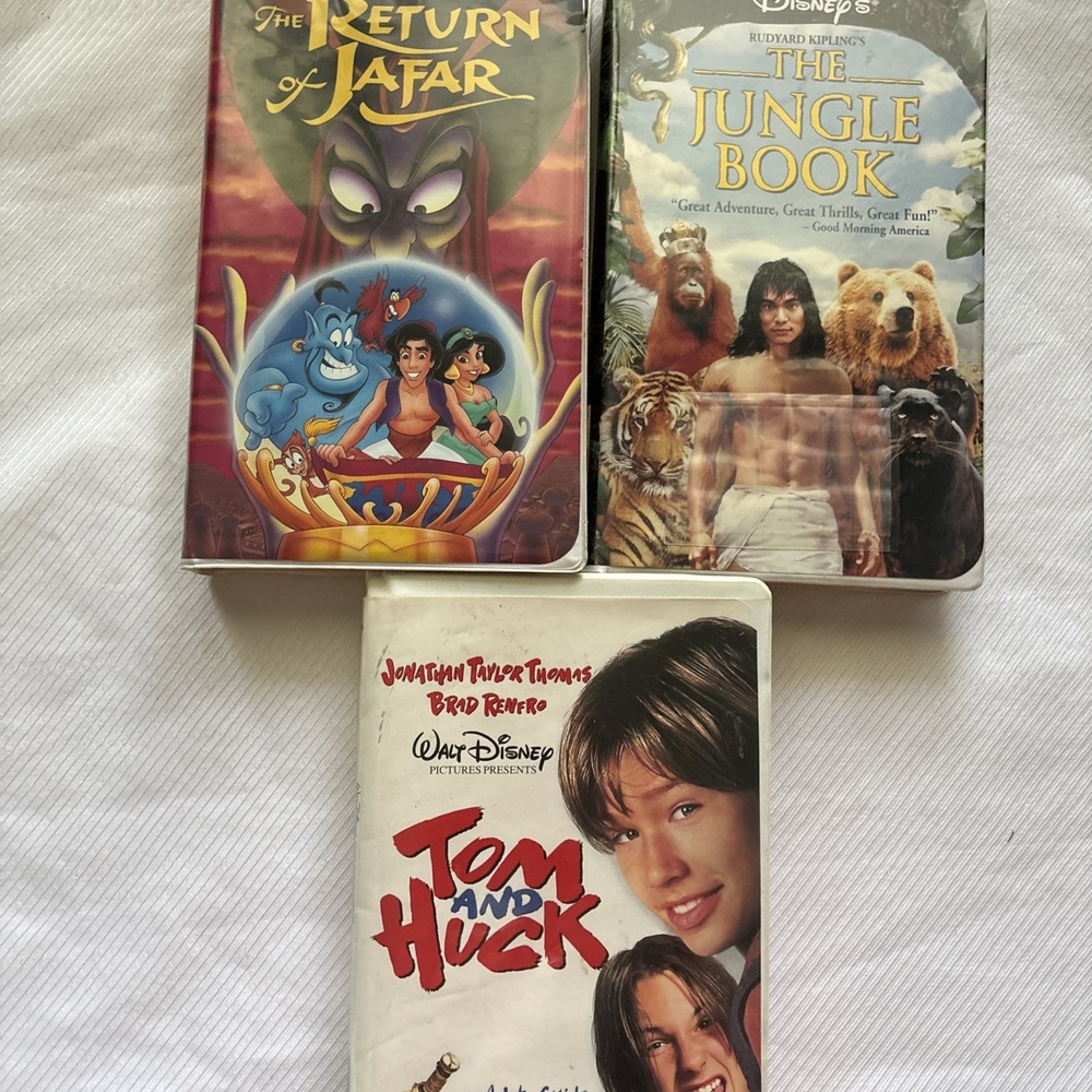 Disney VHS Movies -3 Vintage Classics